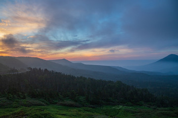 Fototapeta premium Early summer of Akita Prefecture Hachimantai