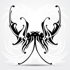 Maori styled tattoo patterns fit for top or bottom back.