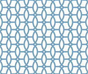 Decorative pattern for the background, tile and textiles. It is assembled from modular parts. Vector. Seamless.