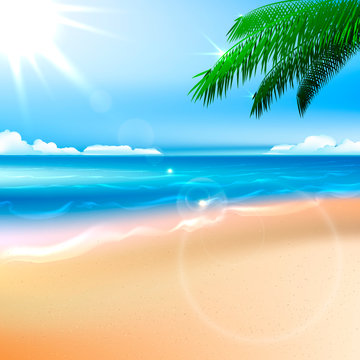 Beach and tropical sea