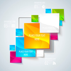 Abstract glossy geometric background.