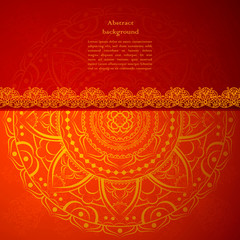 Red Indian Vintage Ornament.