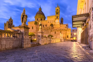 Foto op Aluminium Kathedraal van Palermo, Sicilië, Italië © Kavalenkava