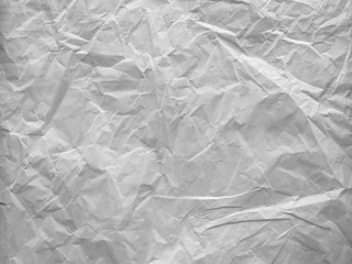 recycle crumpled white paper texture