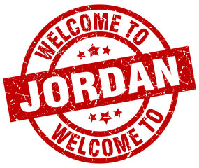 welcome to Jordan red stamp