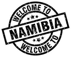 welcome to Namibia black stamp
