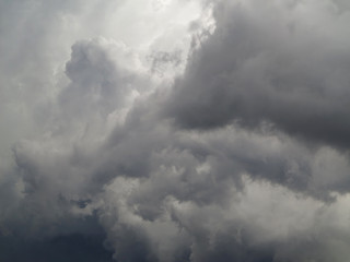 dark storm cloud in the sky