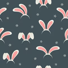 Photo sur Plexiglas Lapin Fond transparent avec des oreilles de lapin