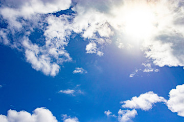 Blue sky with cloud
