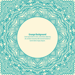 Abstract vintage indian banner.