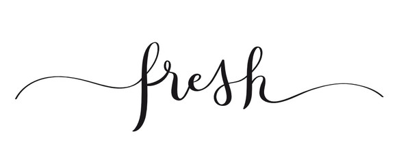 FRESH brush calligraphy banner