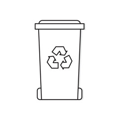 recycle bin icon- vector illustration