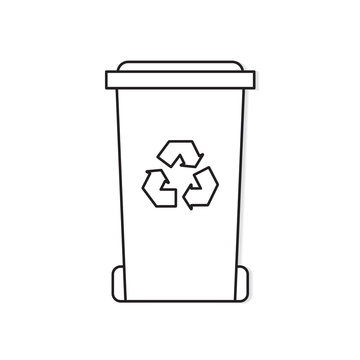 recycle bin icon- vector illustration