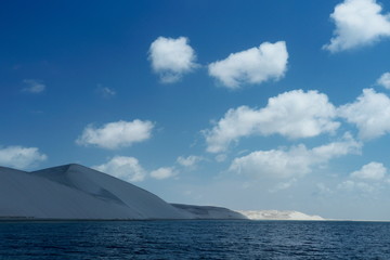 sea and blue sky Bahia Concepcion Baja California mexico