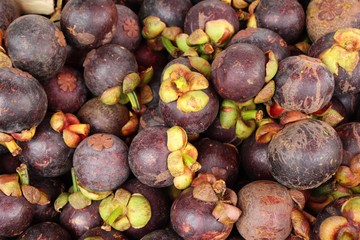 Mangosteen fruit is delicious at street food