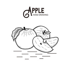 Apple Hand drawing