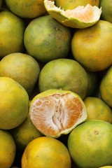 orange fruit is delicious at street food