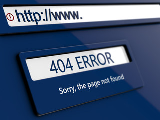 404 error, page not found, message on conceptual design web page