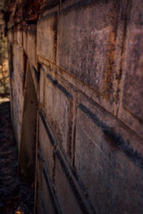 Fototapeta na wymiar old block wall