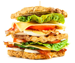 Tall club sandwich