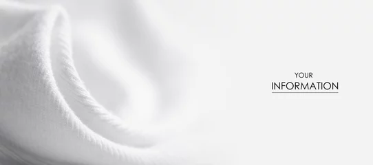 Rolgordijnen White warm fabric texture material sweater pattern blur background © Kabardins photo