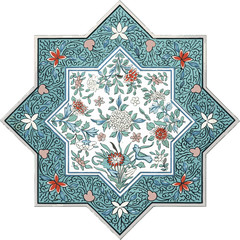 Traditional Chinese floral ornament