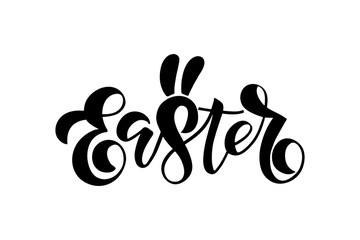 Easter celebration lettering