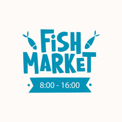 Fish Market lettering