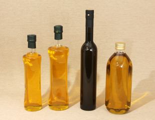 organic, olive oil bottles
