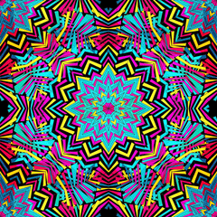 vintage tribal seamless pattern illustration