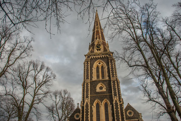 Christ Church on Turnham Green. Chiswick High Road, West London.