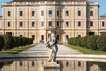 SANTA MARIA DI SALA, IT - March 30, 2019: View of Villa Farsetti in Santa Maria di Sala near Venice Italy