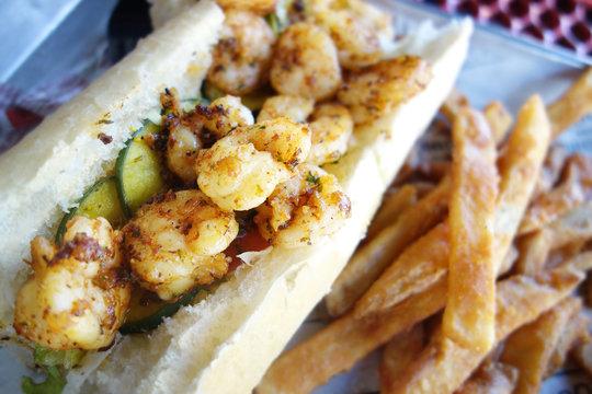 Shrimp Po Boy Sandwich