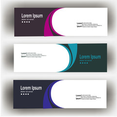 abstract geometric design banner web template. Banner web design vector template