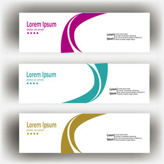 abstract geometric design banner web template. Banner web design vector template