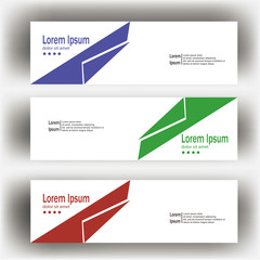 abstract geometric design banner web template. Banner web design vector template