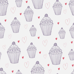 capcake seamless pattern