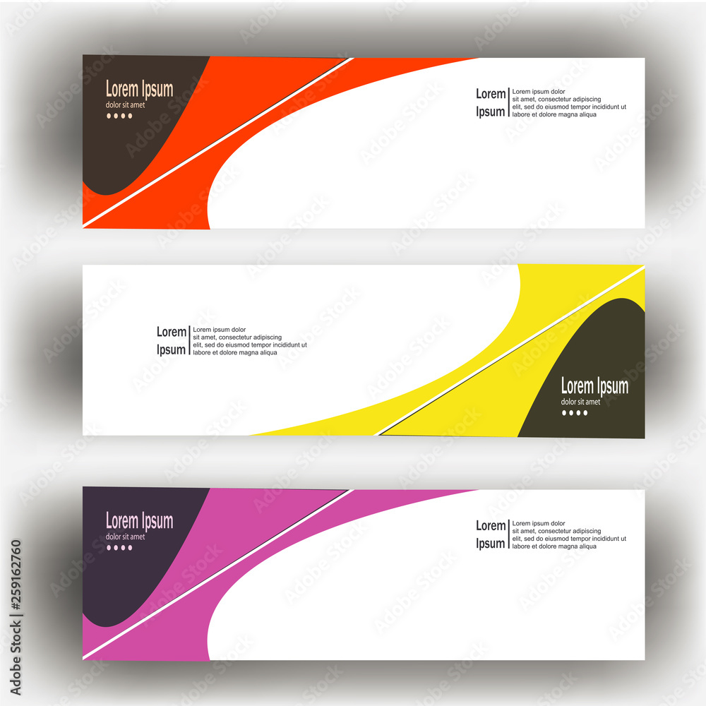 Poster abstract geometric design banner web template. banner web design vector template