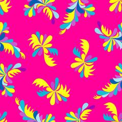 Fototapeta na wymiar flowers abstract seamless pattern for your design