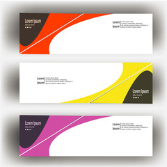 abstract geometric design banner web template. Banner web design vector template