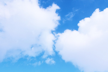 Cumulus clouds. Background. Landscape.