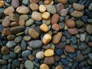 pebbles on the beach stone background