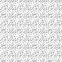 Abstract Seemles Pattern. Hipster Style. White Background. Vector Illustration