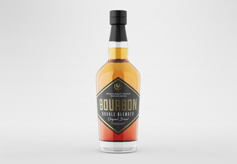 Whiskey Bottle Packaging Mockup