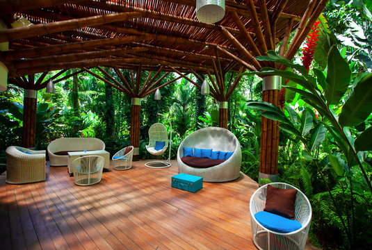 Lobby of a Boutique Hotel located in Costa Rica at the Caribbean