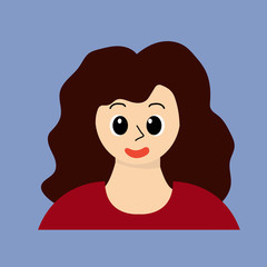 young handsome women with various hairstyle