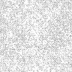 Black Abstract Grunge Texture, Dotted Vector on White Background, Halftone Overlay Monochrome