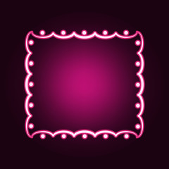 Decorativeframe and border neon icon. Elements of Frame set. Simple icon for websites, web design, mobile app, info graphics