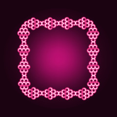 Decorativeframe and border neon icon. Elements of Frame set. Simple icon for websites, web design, mobile app, info graphics