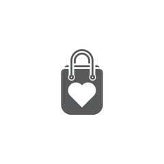 shopping bag icon vector design isolated white background